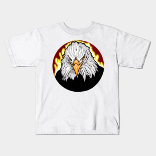 falcon eagle digital illustration Kids T-Shirt